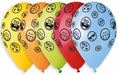 Gemar 13-Inch Crazy Faces Latex Balloons, 50 Count