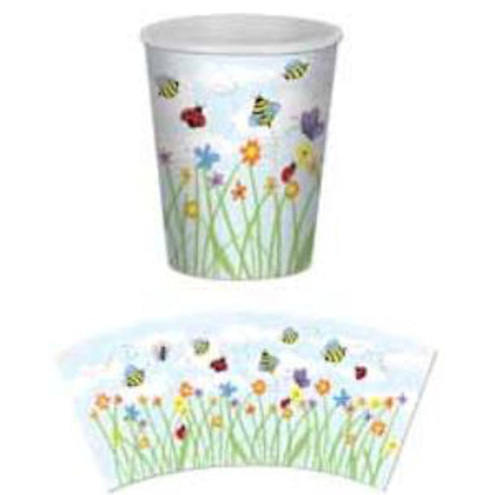 Garden Beverage Cups 9Oz, Pack Of 8.