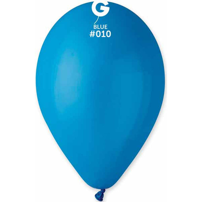 Gemar 12" Blue Balloons (50 Pack) #010