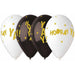 Gemar 13" Gold Yay & Hooray Balloons (50/Bag)