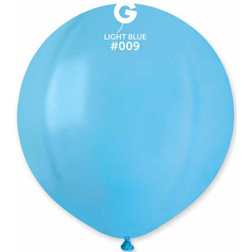 Gemar 19" Light Blue Balloons - Pack Of 25