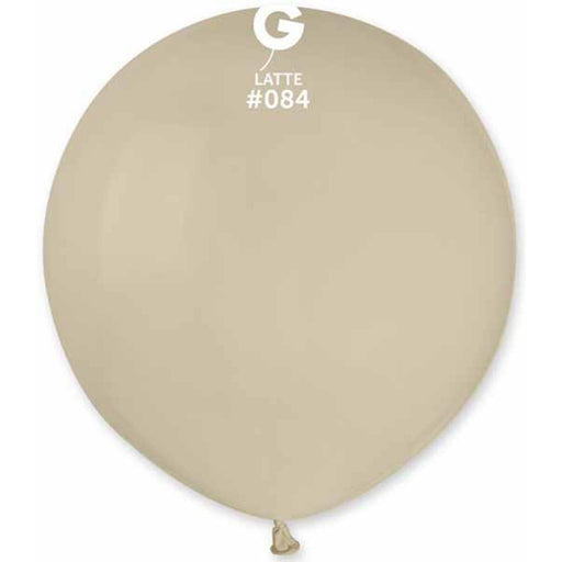 Gemar 19" Latte Balloons - Pack Of 25