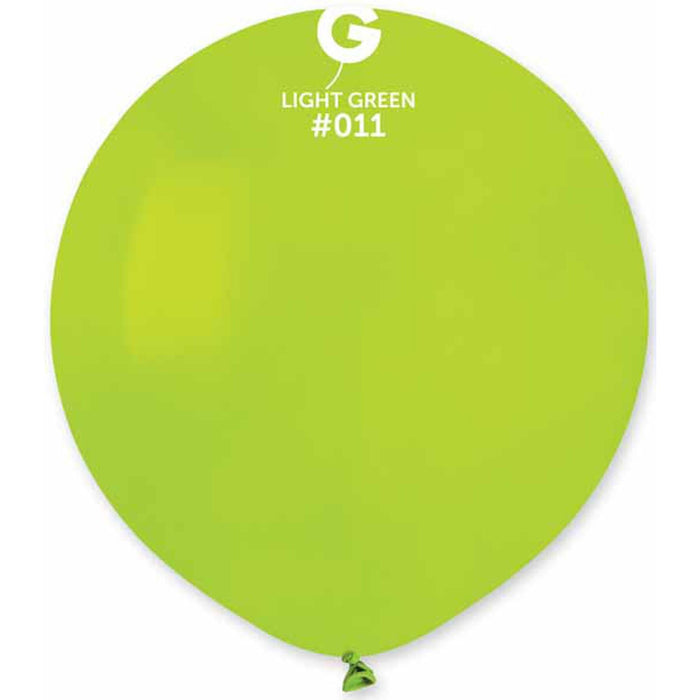 Gemar 19" Light Green Latex Balloons (25 Pack) - #011