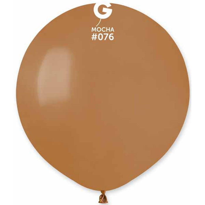 Gemar 19" Mocha Balloons - 25/Bag (#076)