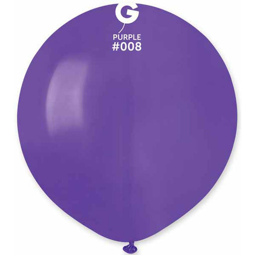 Gemar 19" Purple #008 Balloons (25/Bag)
