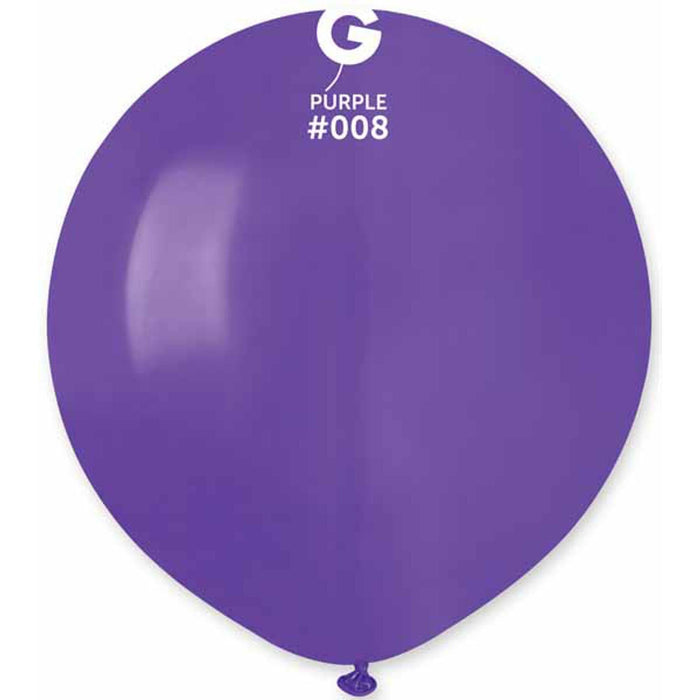 Gemar 19" Purple #008 Balloons (25/Bag)