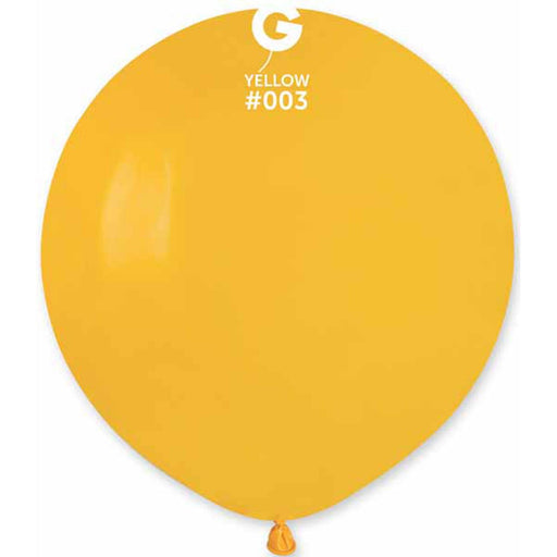 Gemar 19" Yellow Balloons - Pack Of 25