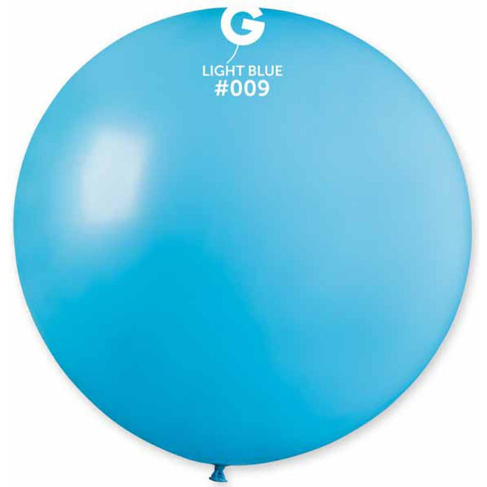 Gemar 31" Light Blue Balloon #009 (1/Bag)