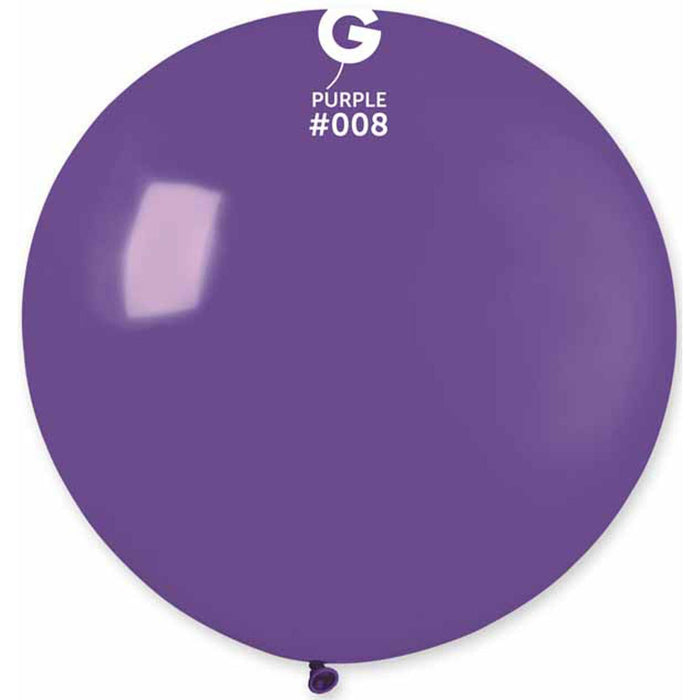 Gemar 31" Purple Latex Balloon #008 - 1/Bag