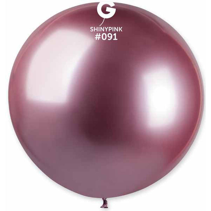 Gemar 31" Shiny Pink Balloon (1/Bag)