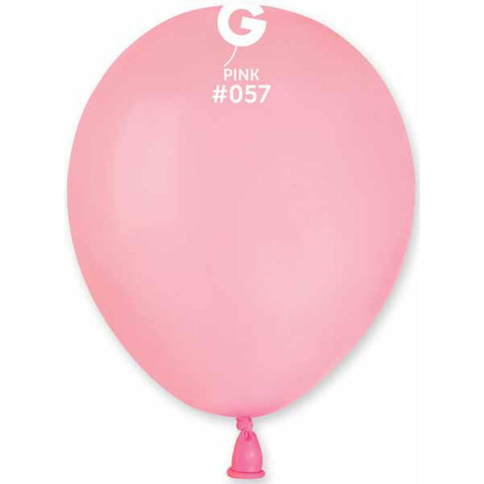 "Gemar 5" Pink #057 Latex Balloons - 100 Count"