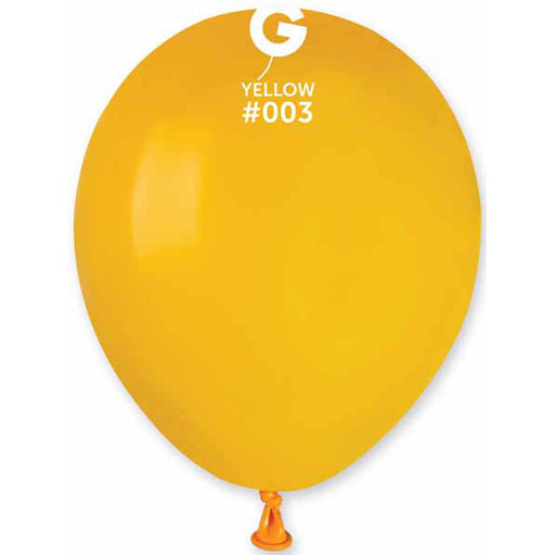 Gemar Dark Yellow 5" Latex Balloons (100-Pack) #003.