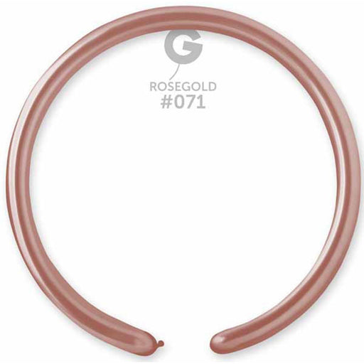 Gemar Metallic Rose Gold Latex Balloons - Pack Of 50