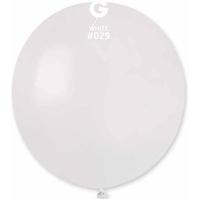 Gemar Metallic White Balloons - 19", Pack Of 25.