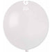 Gemar Metallic White Balloons - 19", Pack Of 25.