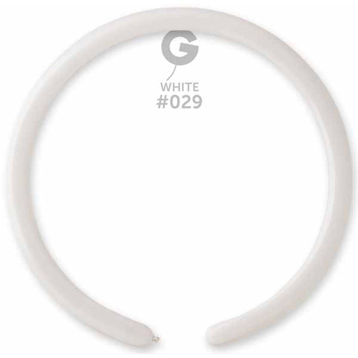 Gemar Metallic White Balloons (50 Pack)