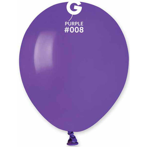 Gemar Purple Balloons (5", 100 Count) #008.