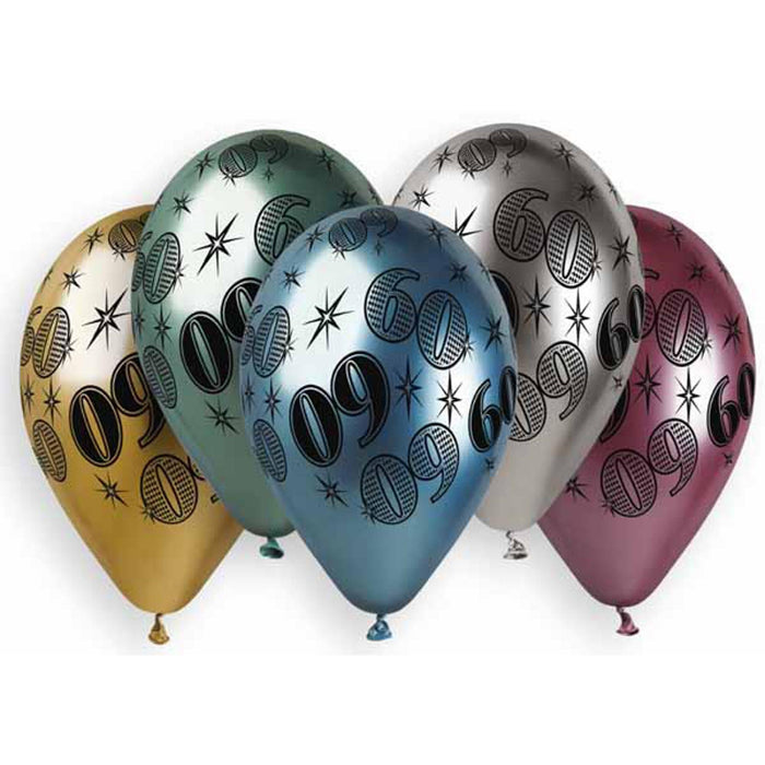 "Gemar Shiny Cosmic Stars Balloons 60-Pack"