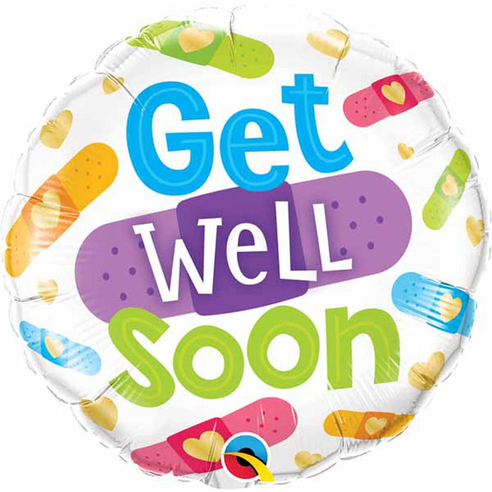 Get Well Soon Bandages - 18" Round Package