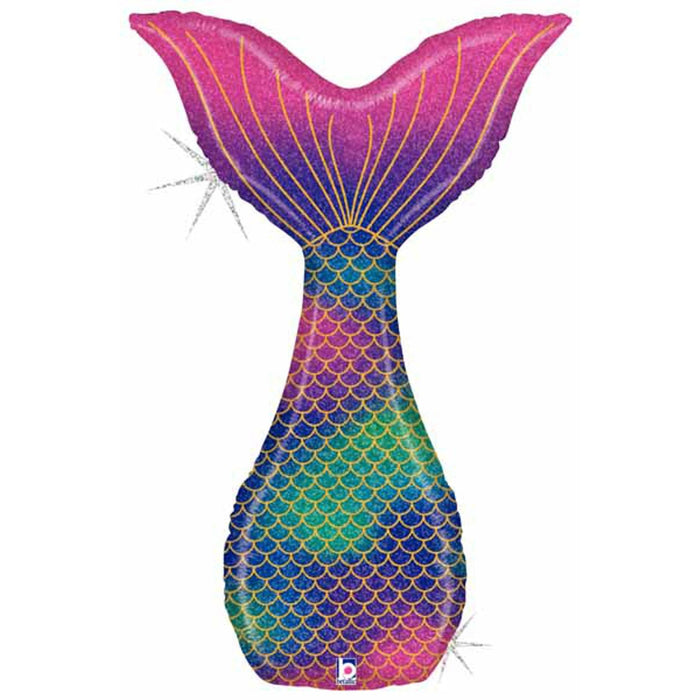 Glitter Mermaid Tail 46" Holo Pk.