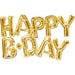 "Gold Happy Birthday Block - G20 Size"