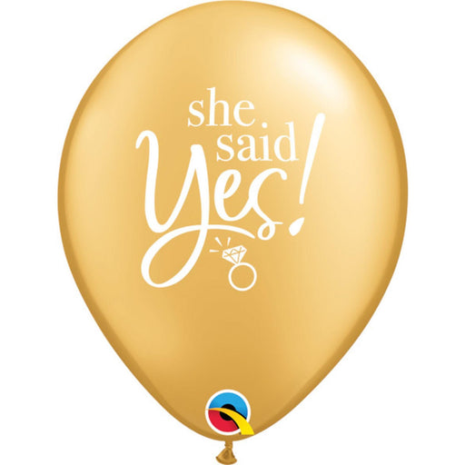 Gold Latex Balloons 50-Pack For Engagements And Weddings