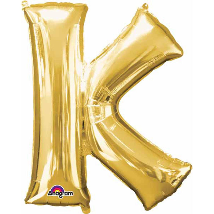 "Gold Letter K 16" Shape Decoration Package"