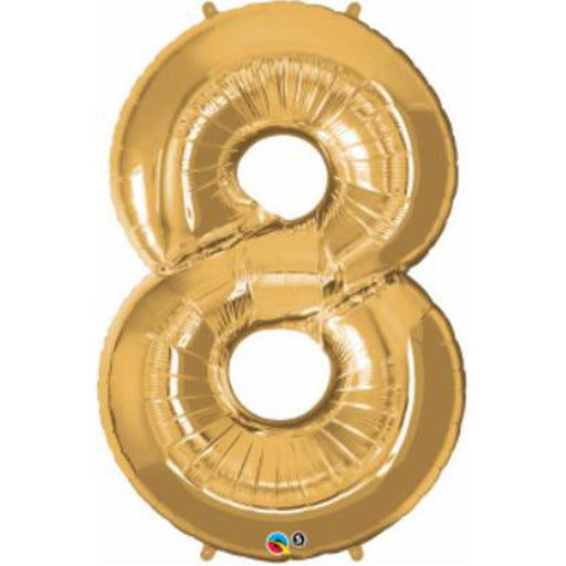Gold Number 8 Balloon Package - 34" (Qual)