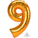 Gold Number 9 Balloon Package - L53 Pkg