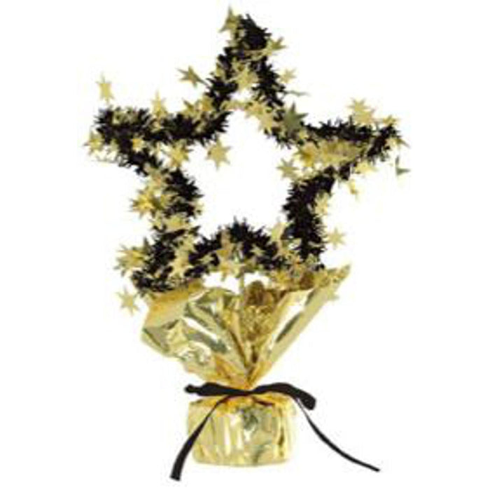 Gold Star Gleam Centerpiece - 11.5"