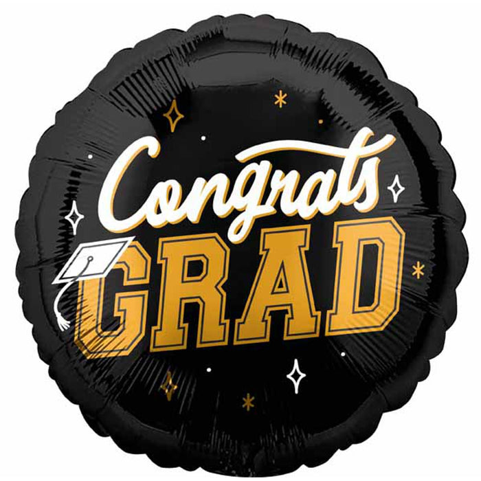 "Grad 100% Done Celebration Package - 18"" Round"