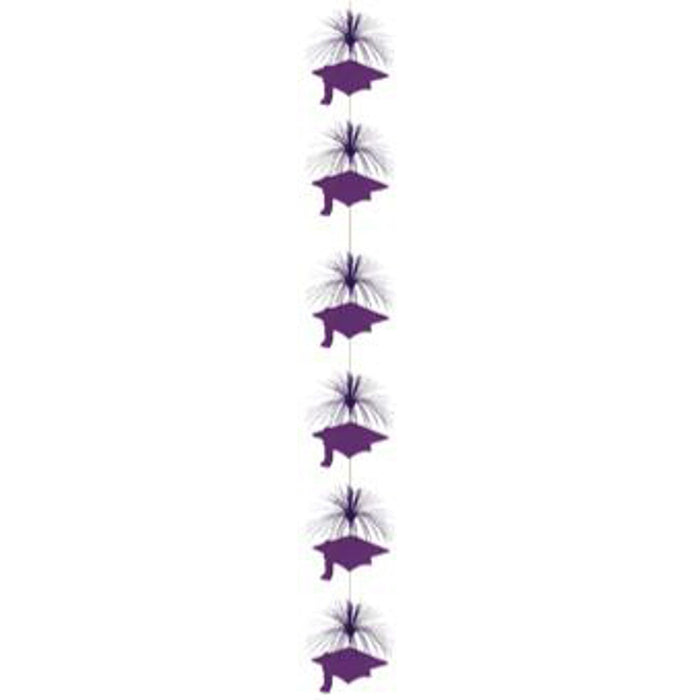 "Grad Cap Firework Stringers Purple 7'"