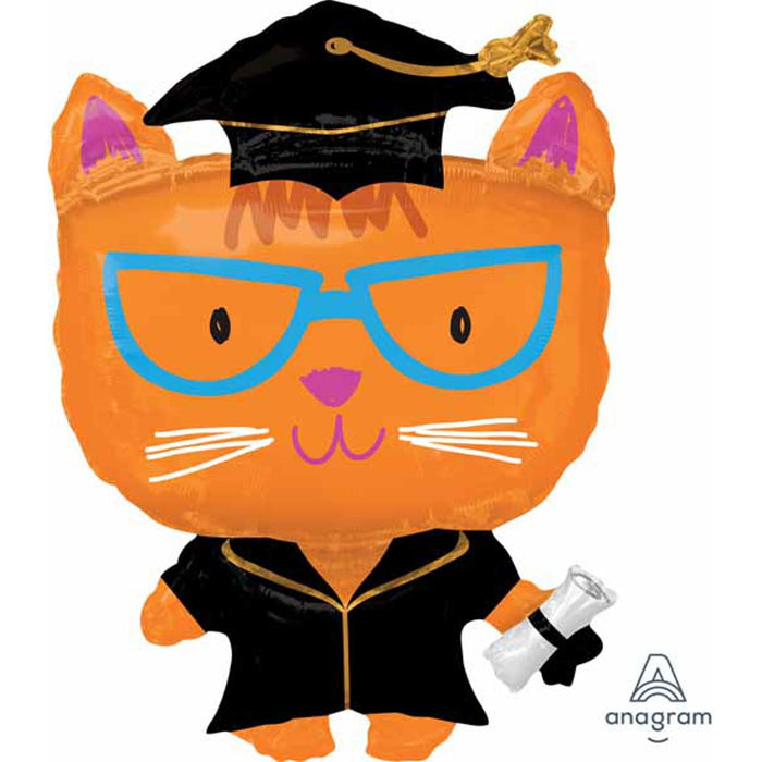 Grad Cat 29" Foil Balloon