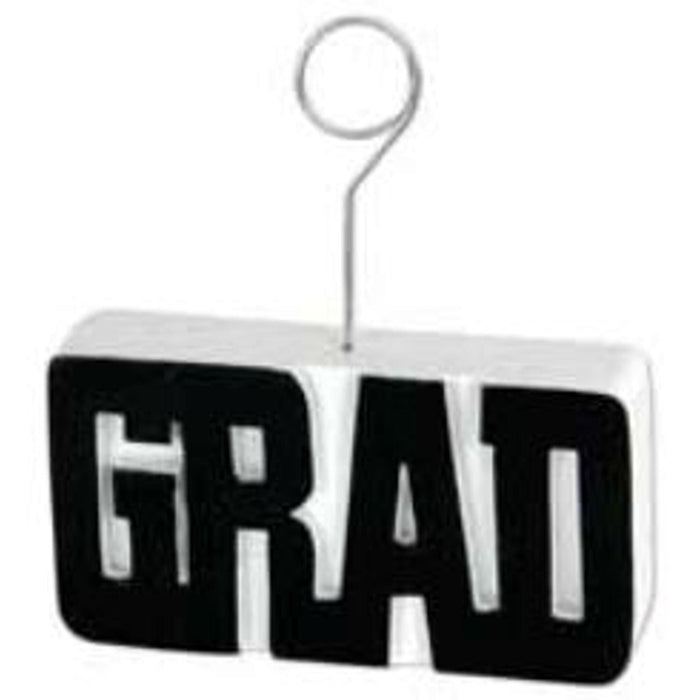 Grad Photo/Balloon Holder - Black 6Oz