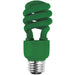 "Green Compact Fluorescent Bulb - Eco-Friendly Lighting Solution"
