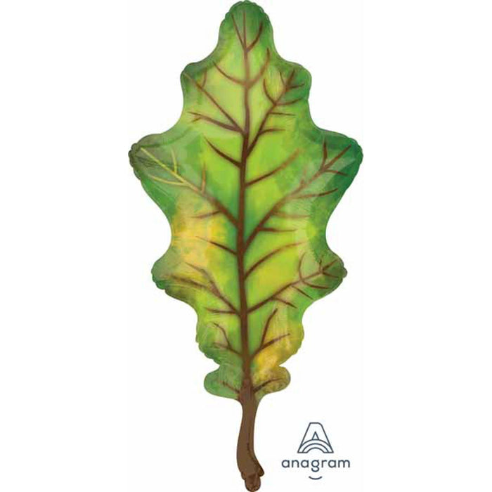 42″ Fall Green Oak Leaf Balloon (3/Pk)