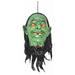 Hanging Green Face With Light And Sound Decoration.