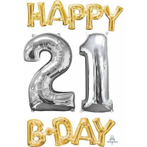 Cheers to 21 Years: Happy 21st Birthday Celebration Package (1/Pk)