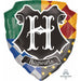 "Harry Potter Crest 27" Wall Decor With Hogwarts Houses And Motto"