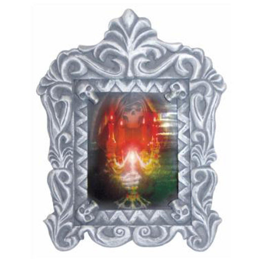 Haunted Frame With Candle 15"