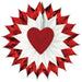 Heart-Shaped Fan Burst 1/Pkg (Red)