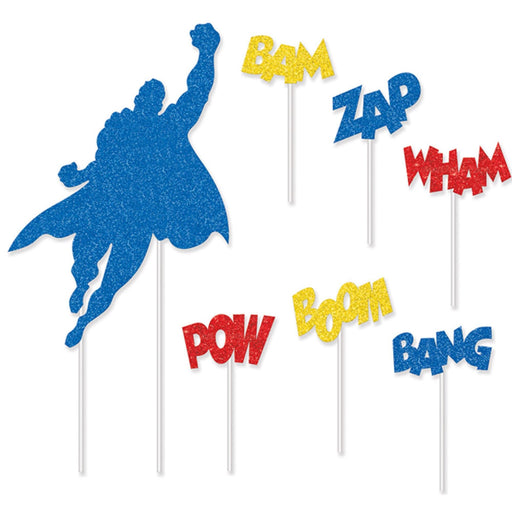 "Hero Cake Topper For Celebrating Your Hero (1/Pkg)"