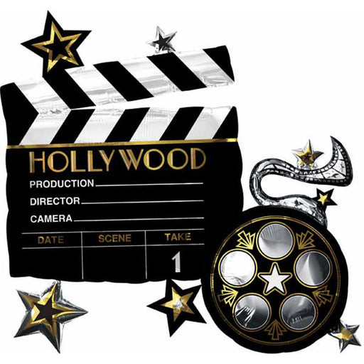 Hollywood-Style Balloon Package With Lights Camera Action 30" Shape P40.