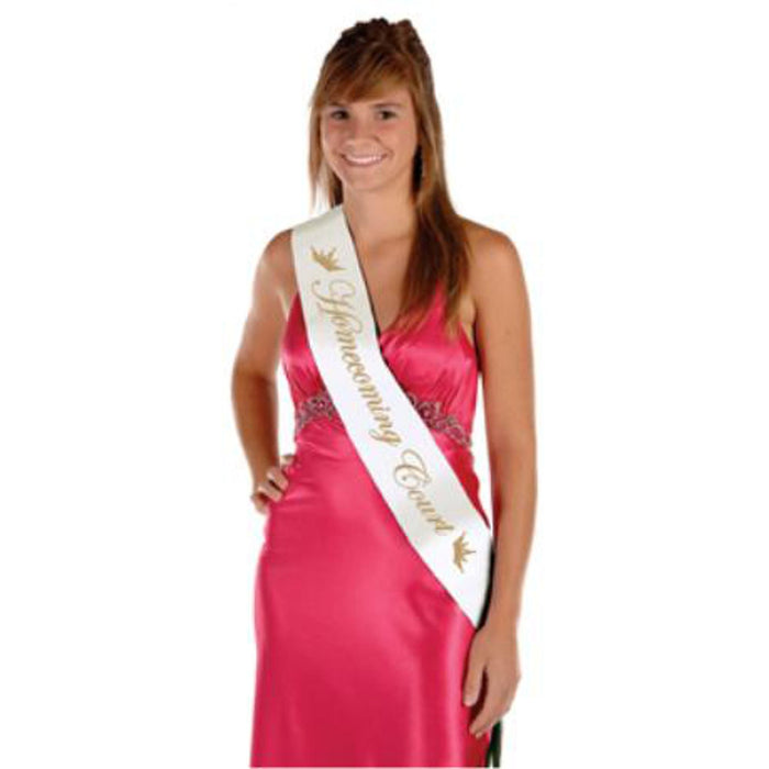 Homecoming Court Satin Sash - 33"X4"