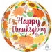  16" Happy Thanks Giving Harvest Orbz Balloons (3/Pk)