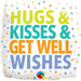"Hugs Kisses Get Well Balloon Package"