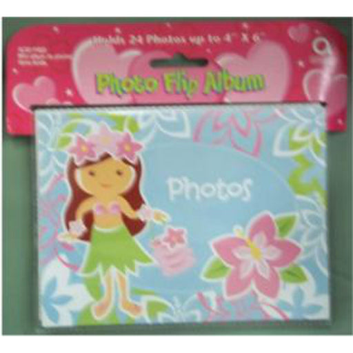 Hula Girl Flip Photo Album - Holds 12 Photos