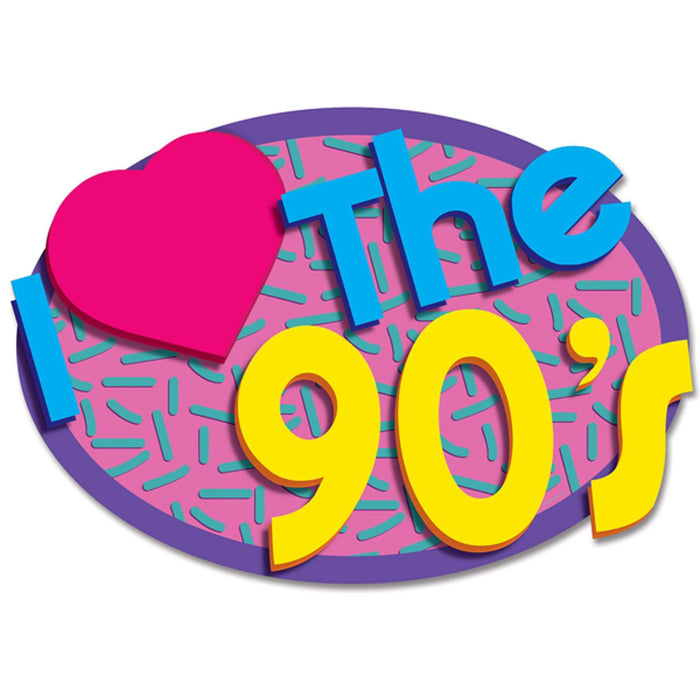 "I Love The 90'S Cutouts (2/Pkg)"