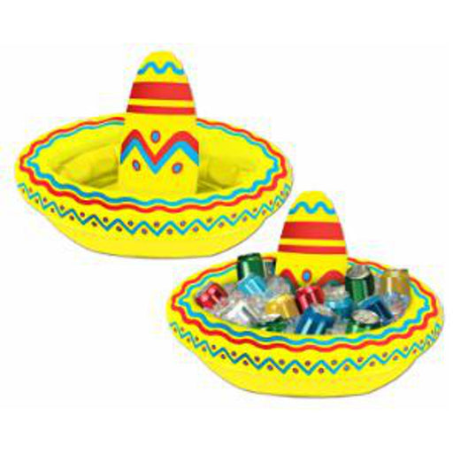 "Inflatable Sombrero Cooler - 12"X18""