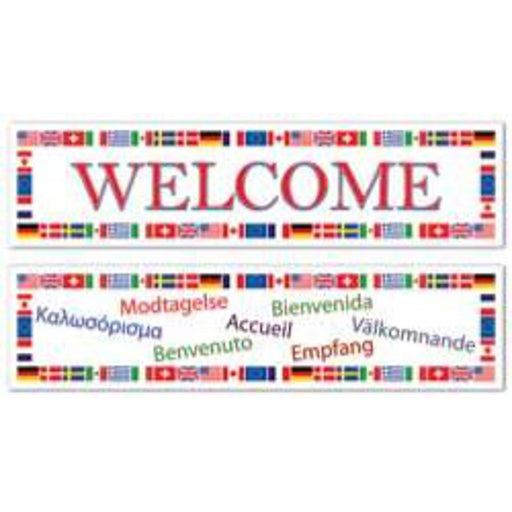 "International Welcome Banners - 2 Pack"